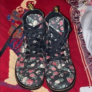 Dr marten floral high top sneaker